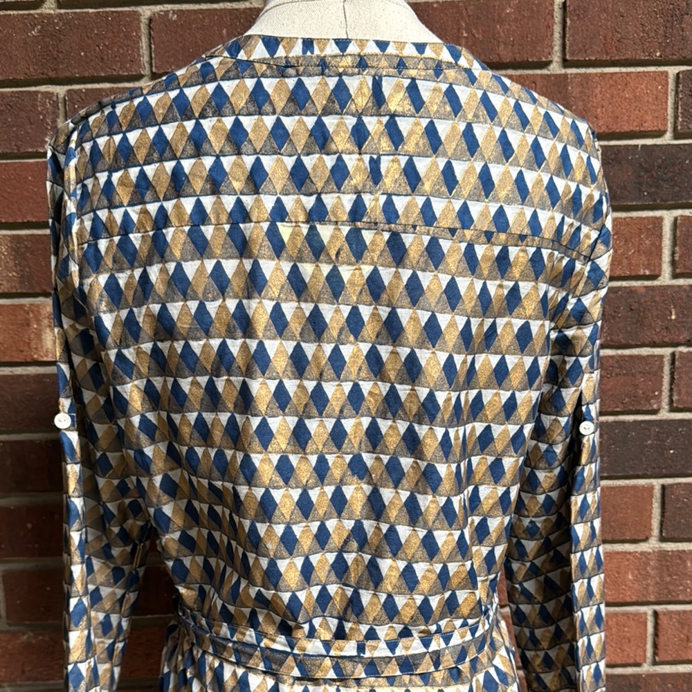 Roller Rabbit Geometric Pattern Violet Dress Size Small - Picture 5 of 11